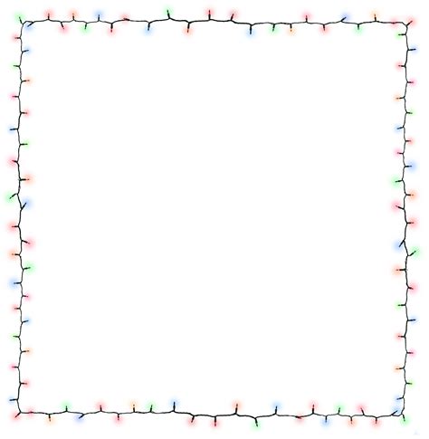 Printable Christmas Lights Border