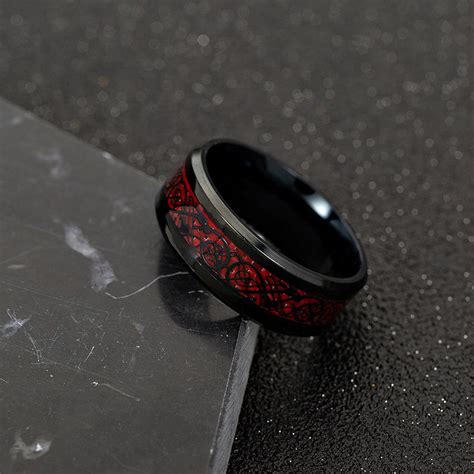 Dragon Ring - Red & Black – Silk & Cotton