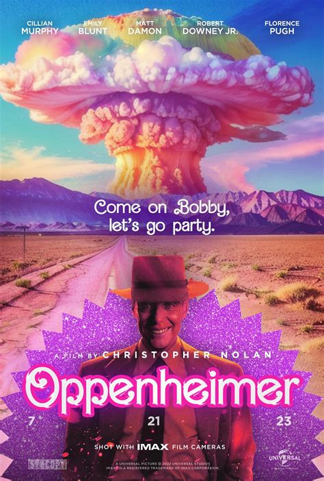 Oppenheimer Barbie Explosion Poster TAPM Blank Template - Imgflip