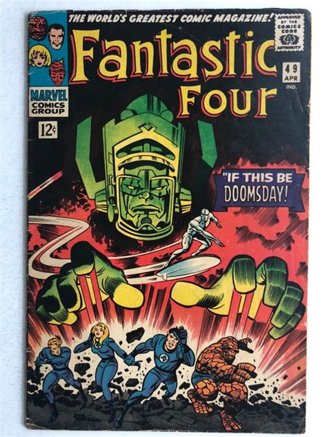 Marvel Comics - The Fantastic Four #49 - 2nd Appearance Silver Surfer ...