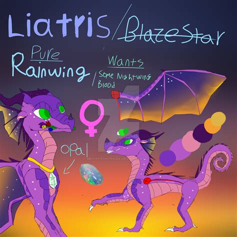 Liatris/Blazestar The Rainwing?(OC) by MechiFronteriza on DeviantArt