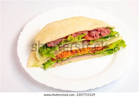 Arabic Hamburger Sandwich Vegetable Bread Stock Photo 2207753129 ...