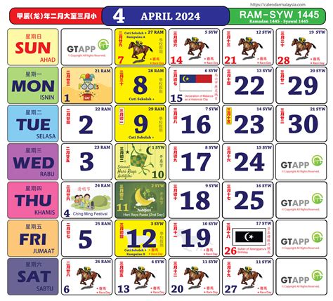 Calendar 2024 School Holiday Malaysia - Nicol Mareah