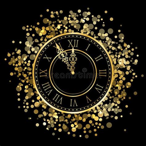 New Year Clock. Vector shiny New Year Clock , #affiliate, #Clock, #Year, #shiny, #Vector #ad ...