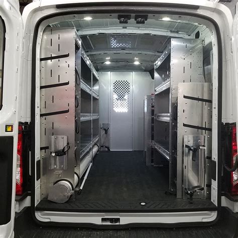 Check out our van shelving packages including racks and bins for cargo work vans! Featuring ...