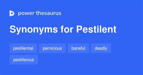 Pestilent synonyms - 247 Words and Phrases for Pestilent