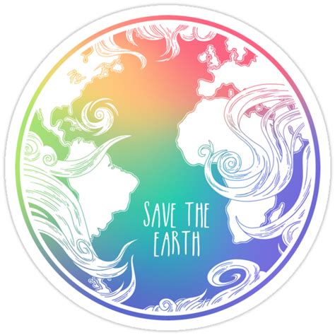 "Save the Earth!" Stickers by Hannah Diaz | Redbubble