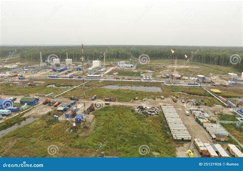 Oil and Gas Field in Western Siberia Stock Photo - Image of industry ...