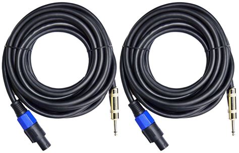 2X SPEAKON TO 1/4” 25 FT. TRUE 12 GAUGE WIRE AWG DJ/ PRO AUDIO SPEAKER CABLE | Pro audio ...