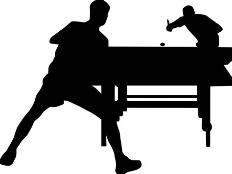 8 Ping Pong Silhouette (PNG Transparent) | OnlyGFX.com