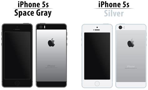 iPhone 5s - Space Gray and Silver Illustration on Behance