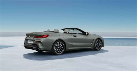 2023 BMW M850i Convertible In Frozen Skyscraper Grey With Blue Roof