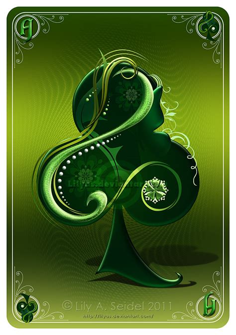 Ace of Clubs CARD by Lilyas on DeviantArt