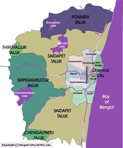 Chennai District Map