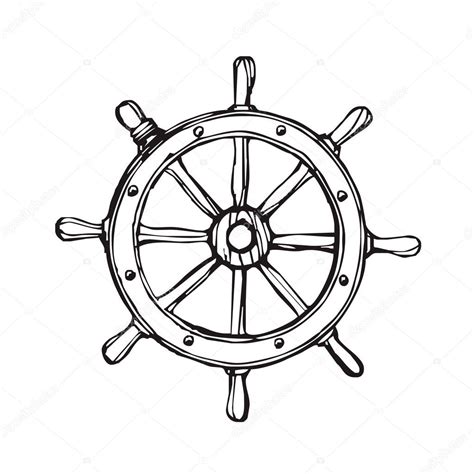 Pirate Ship Wheel Tattoo Designs