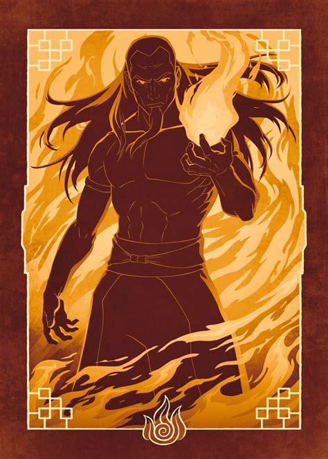 'Fire Lord Ozai Fire Nation' Poster, picture, metal print, paint by Avatar: The Last Airbender ...