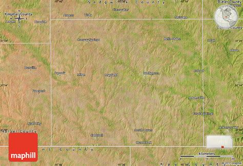 Satellite Map of Sumner County