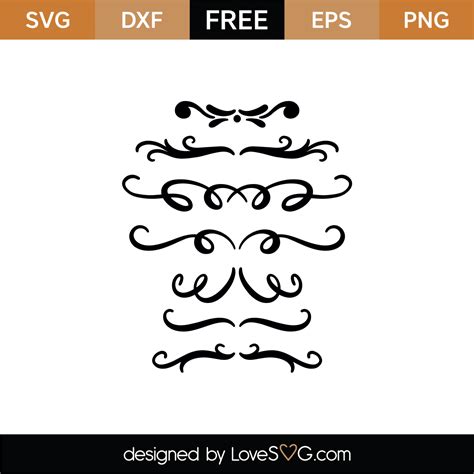 Free 229 Accent Lines Svg SVG PNG EPS DXF File - Free SVG Designs