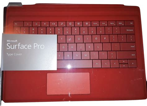 ***NEW***Microsoft Surface Pro 3 Keyboard -RED with Pen - Keyboards ...