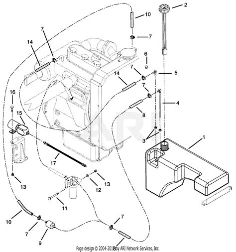 Gravely 990003 (000101 - ) PM-350 21 HP Kubota Parts Diagram for Fuel System