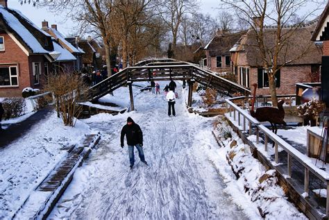 Giethoorn Schaatsen Winter · Gratis foto op Pixabay