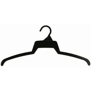 18" Black Plastic Shipping Hanger - Plastic Hangers