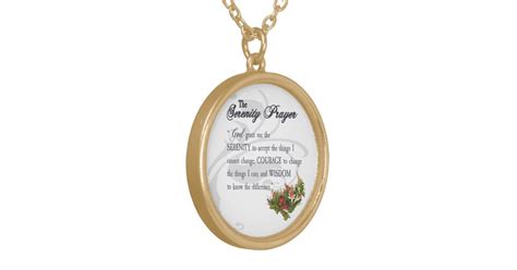 The Serenity Prayer Necklace | Zazzle