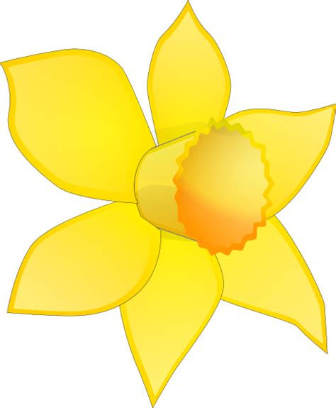 Daffodil Flower Clip Art | Daffodil Image Stripped Clip Art at Clker ...