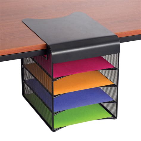 UltiMesh 4 Horiz Compartment Under-Desk Hanging Organizer – Ultimate Office