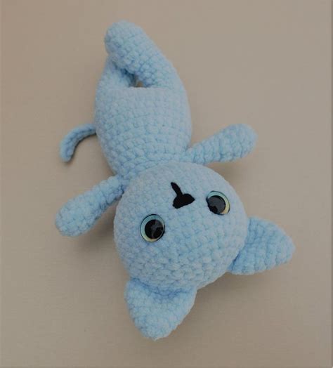 Toy Little Plush Soft Blue Cat | Etsy в 2020 г