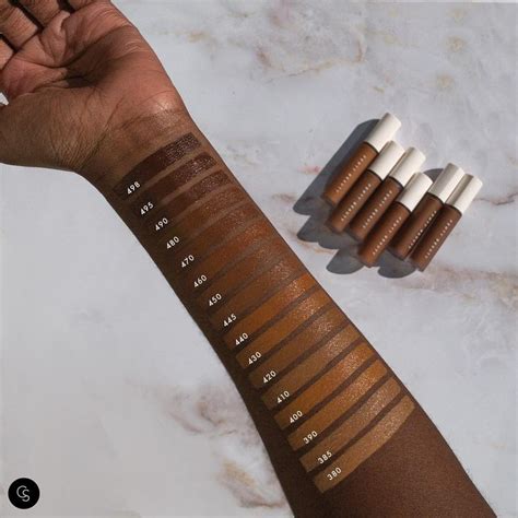 Fenty beauty concealer swatches | Concealer shades, Concealer for dark ...