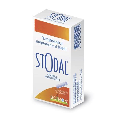 Stodal granule homeopatice, 2 tuburi x 4 g, Boiron - Pret 25,00 lei ...