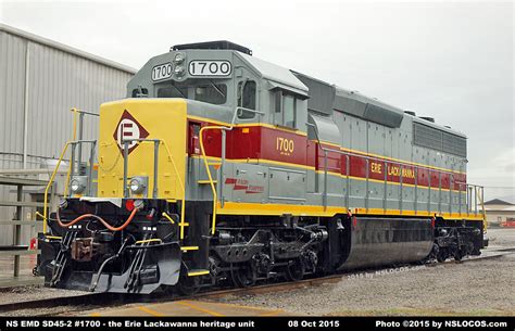 NS Diesel Locomotive Roster - EMD SD45-2 Nos. 1700-1705