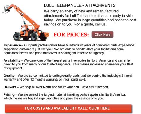 Lull Telehandler Attachments