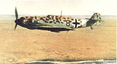 Bf 109 leopard camo of ace Werner Schroer. Third Reich Color Pictures. | Planes - Messerschmitt ...