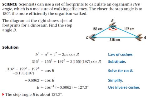 Law of Cosines - Applications of Soh Cah Toa, Law of Sines and Cosines