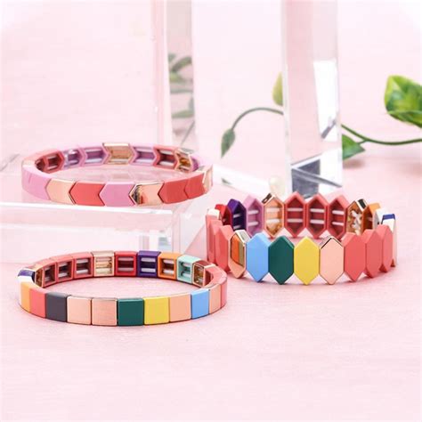 Dazzle Colorful Enamel Bracelet - TTT Jewelry