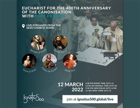 400th Anniversary of the Canonization of Ignatius Loyola and Francis Xavier | March 12, 2022 ...