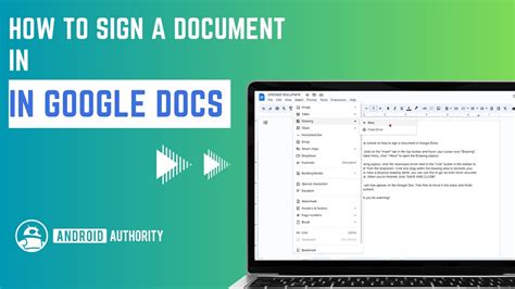 How To Sign a Document in Google Docs - YouTube