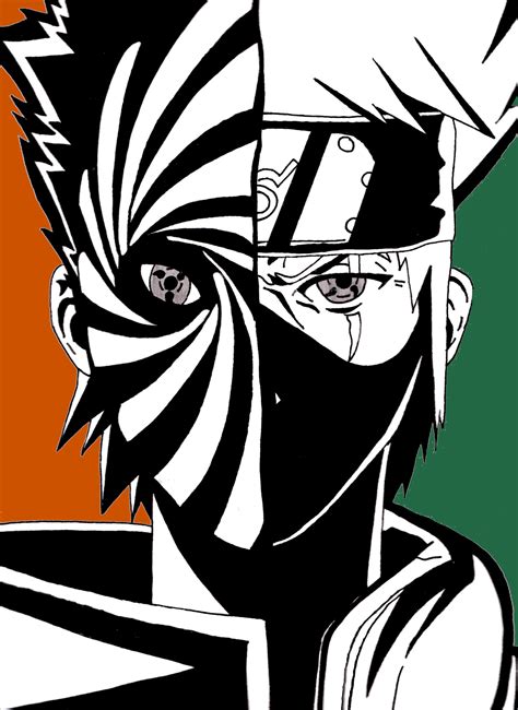 Tobi & Kakashi | Anime naruto, Naruto, Naruto art