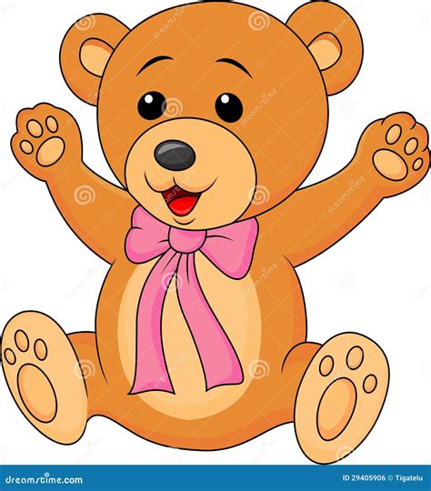 Cute Baby Bear Cartoon Royalty Free Stock Image - Image: 29405906