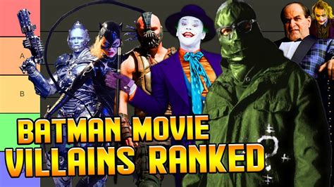 All Batman Movie Villains Ranked From Worst to Best - YouTube