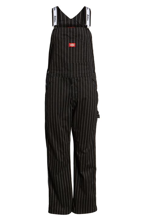 Dickies Cotton Pinstripe Overalls in Black - Lyst