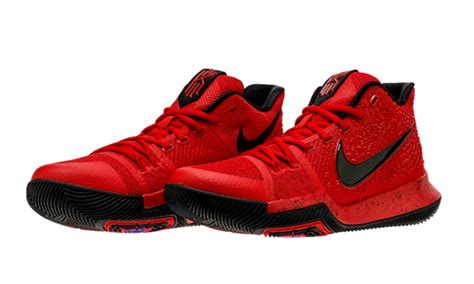 Nike Kyrie 3 University Red Black 852395-600 Release Date | SneakerFiles