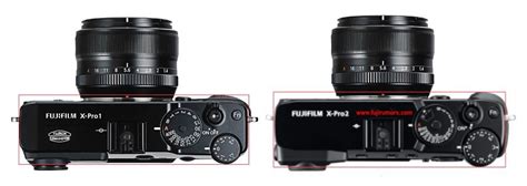 Fujifilm X-Pro2 Vs. X-Pro1 :: Detailed Size Specs Comparison - Fuji Rumors