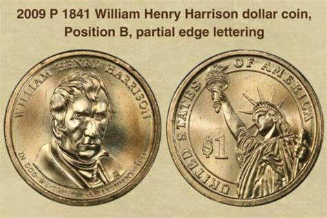 1841 William Henry Harrison Dollar Coin Value (Errors List, "D", "S ...