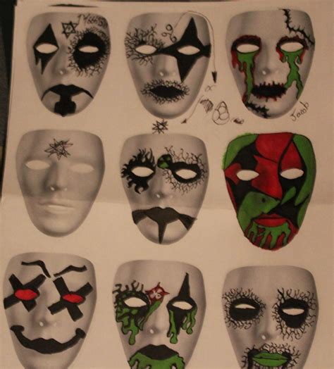 mask designs three by zombis-cannibal on DeviantArt