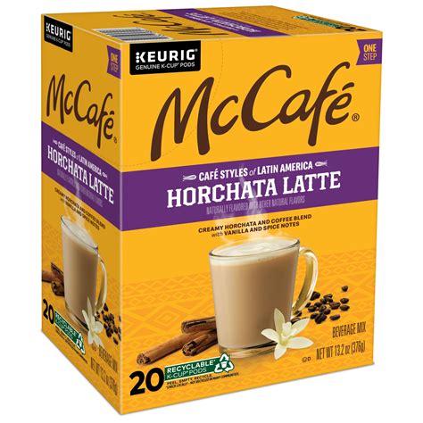 McCafe Cafe Styles of Latin America Horchata Latte, Keurig Single Serve K-Cup Coffee Pods, 80 ...