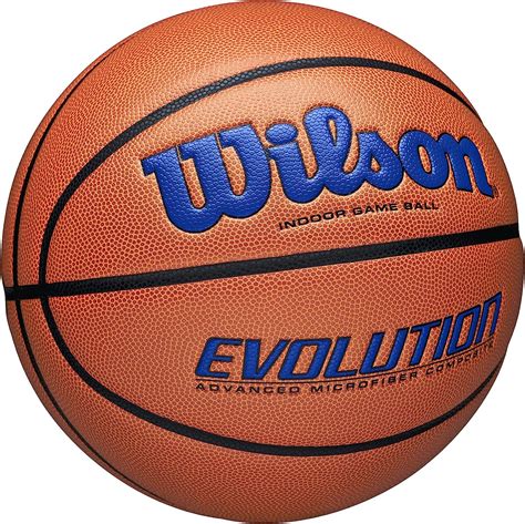 WILSON Evolution Game Basketball Royal Size 7 - 29.5" – ONE RUN SPORTS