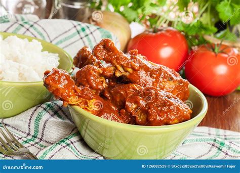 Chicken Drumsticks Curry with Rice Stock Image - Image of malaysian ...